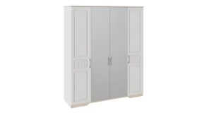 Шкаф для одежды с 2 глухими и 2 зеркальными дверями «Тоскана»