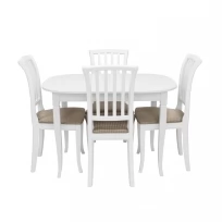 Набор мебели для кухни Leset Аризона 1Р + Остин (Белый/Flora)